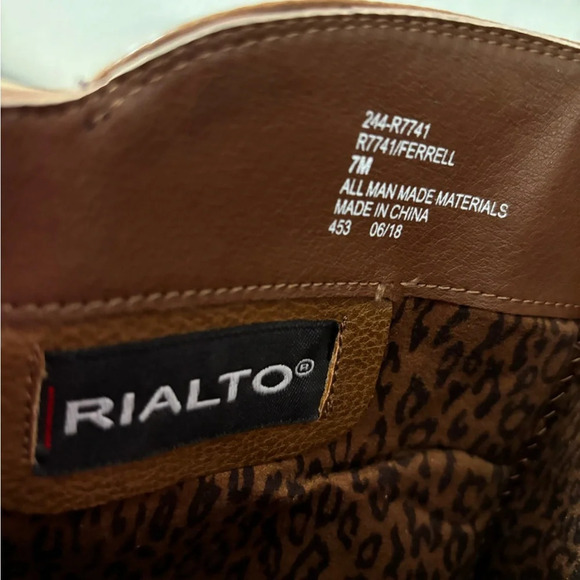 NWOT Rialto Ferrell Cognac Knee High Studded Riding Boots - Picture 3 of 12